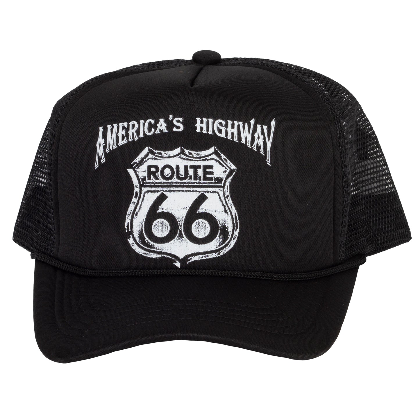 Men's America's Highway Route 66 Trucker Hat Baseball Cap