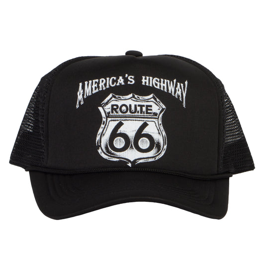 Men's America's Highway Route 66 Trucker Hat Baseball Cap