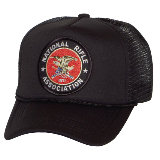 Men's National Rifle Association NRA Logo 1871 Black Trucker Hat