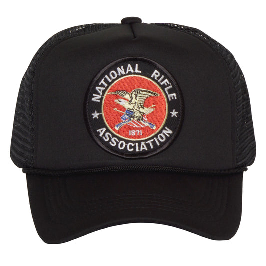 Men's National Rifle Association NRA Logo 1871 Black Trucker Hat