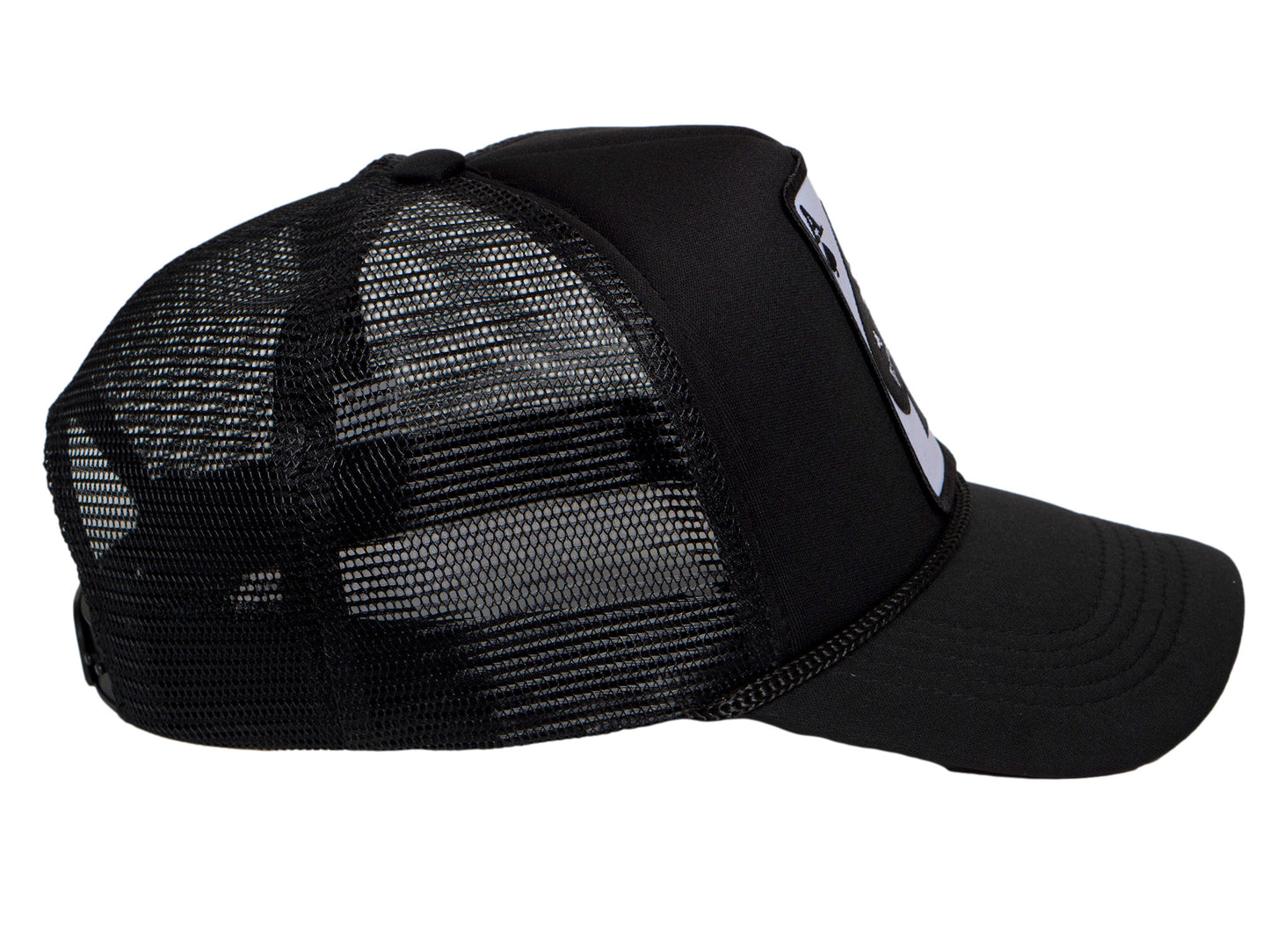TOP HEADWEAR Men's Death Ace Trucker Hat - Ace of Spade Skull Bones Snapback Cap, Black
