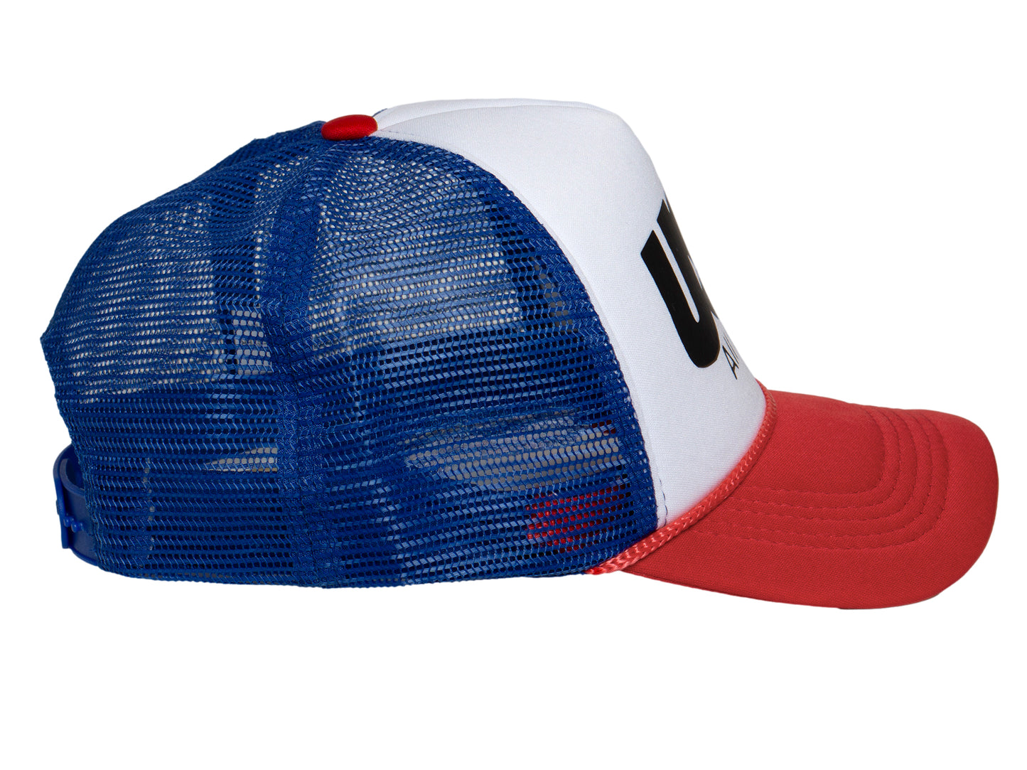 TOP HEADWEAR USA All The Way Trucker Hat – Red White Blue Patriotic Snapback for Men and Women Fourth of July