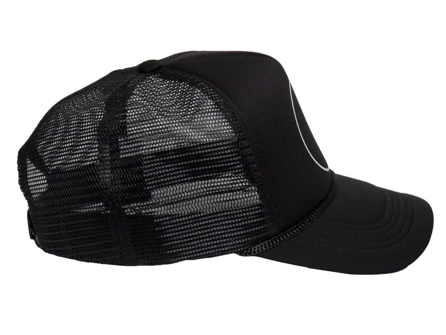 8-Ball Trucker Hat – Black Mesh Snapback Cap for Men & Women