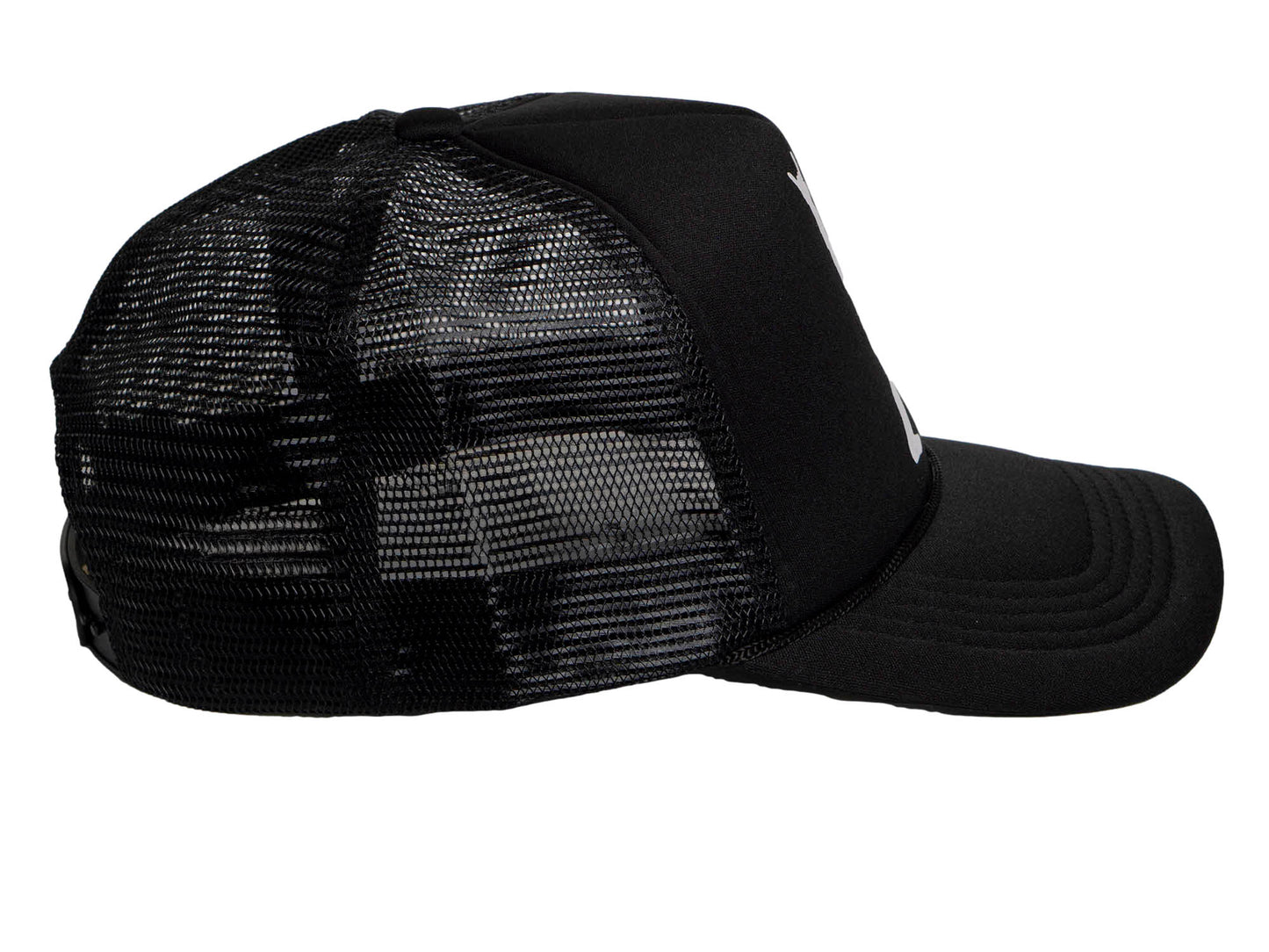 Bigfoot Trucker Hat – Funny Rock Hand Sasquatch Snapback Cap for Men & Women Black