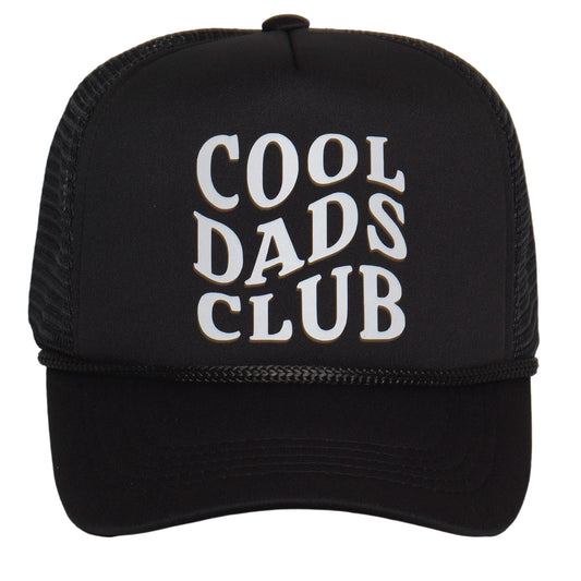 TOP HEADWEAR Cool Dads Club Trucker Hat – Funny Snapback Cap for Men Adjustable Mesh Dad Hat Gift Black