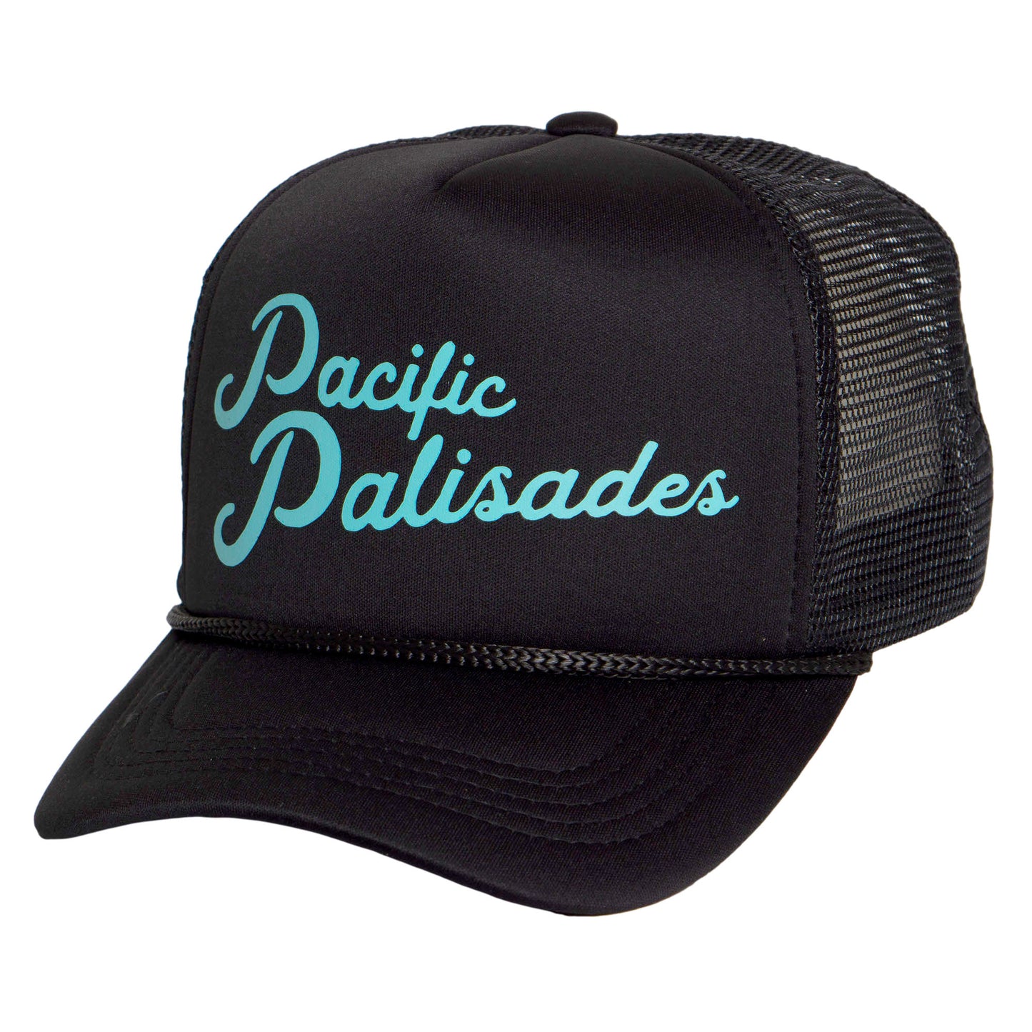 TOP HEADWEAR Men's Pacific Palisades Trucker Hat - LA Snapback Cap, Black