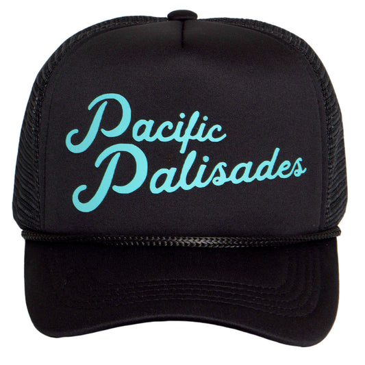 TOP HEADWEAR Men's Pacific Palisades Trucker Hat - LA Snapback Cap, Black
