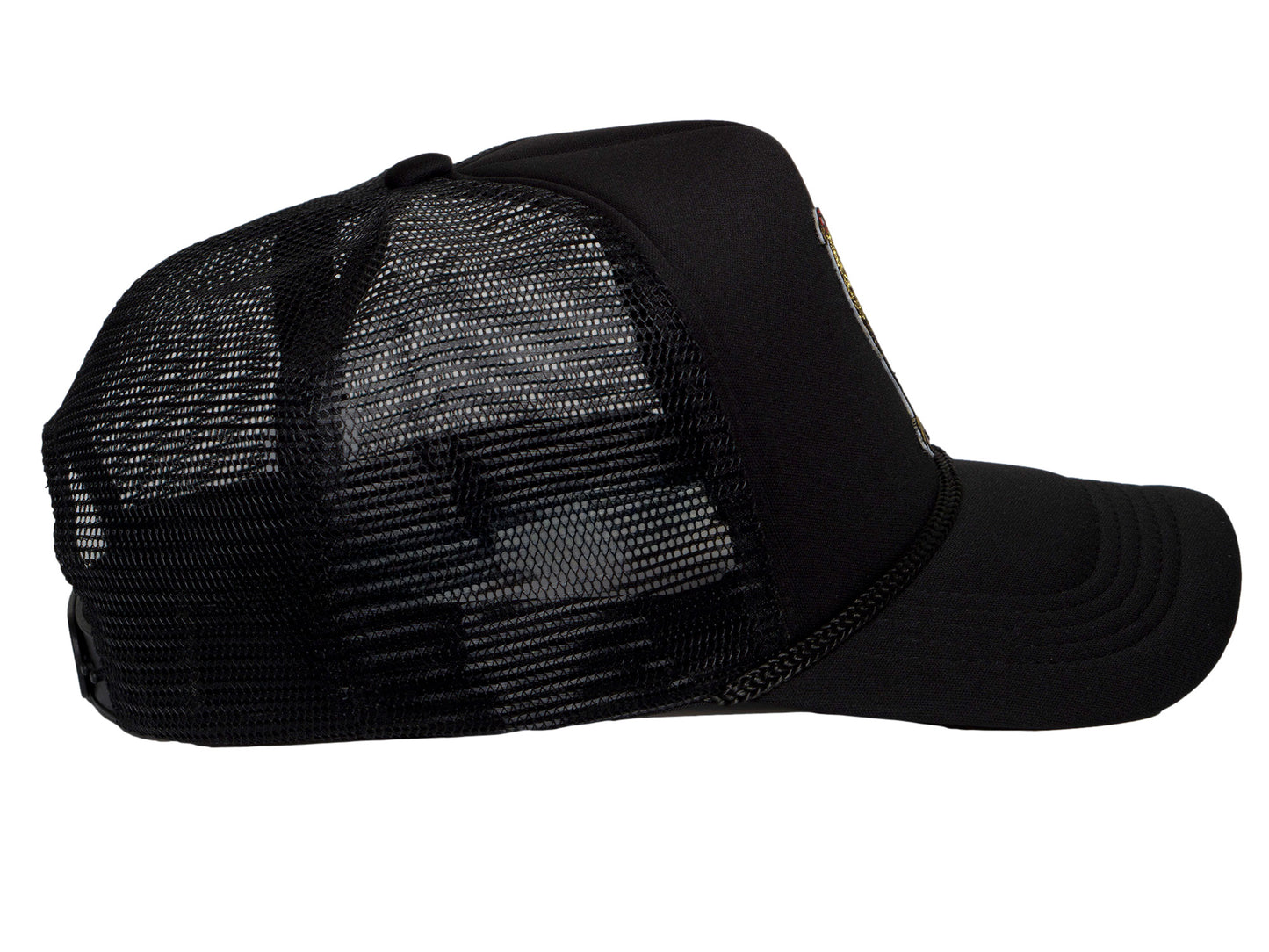 TOP HEADWEAR Men's Rooster Trucker Hat - Mesh Snapback Cap, Black