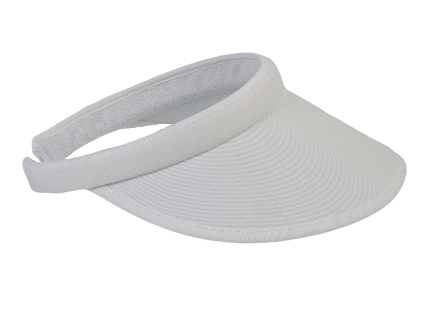 Top Headwear Sports Cotton Twill Clip-On Visor 3.5 Inch Wide Brim