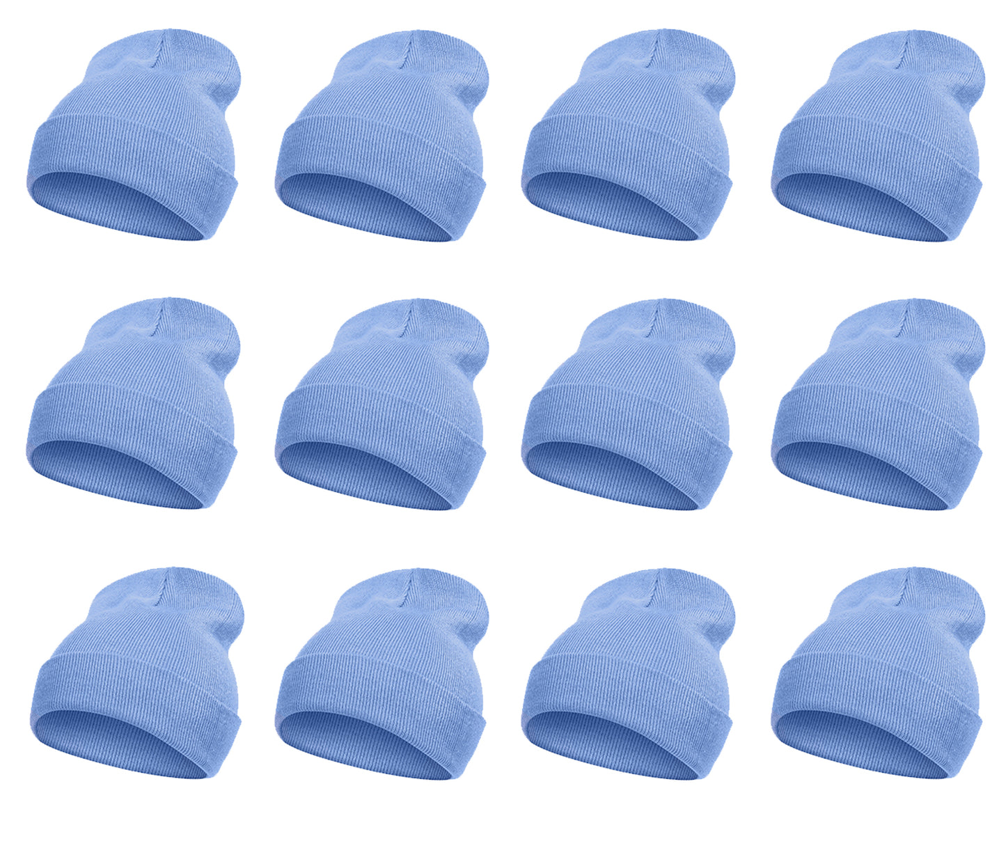 Top Headwear Solid Winter Long Beanie - 12 Piece Wholesale