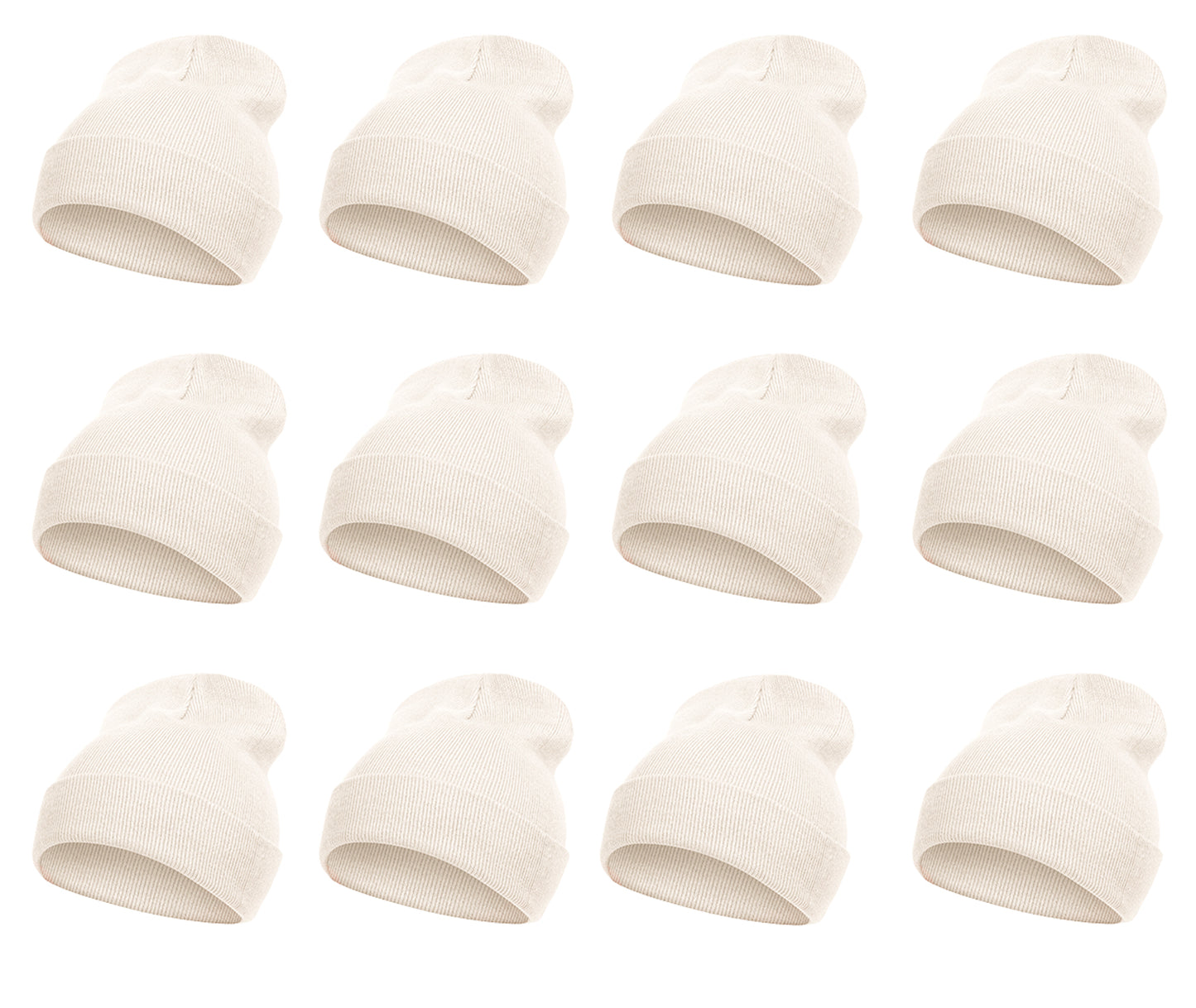 Top Headwear Solid Winter Long Beanie - 12 Piece Wholesale