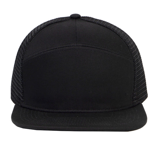 7 Panel Hats For Men - Flat Bill Snapback Trucker Hat