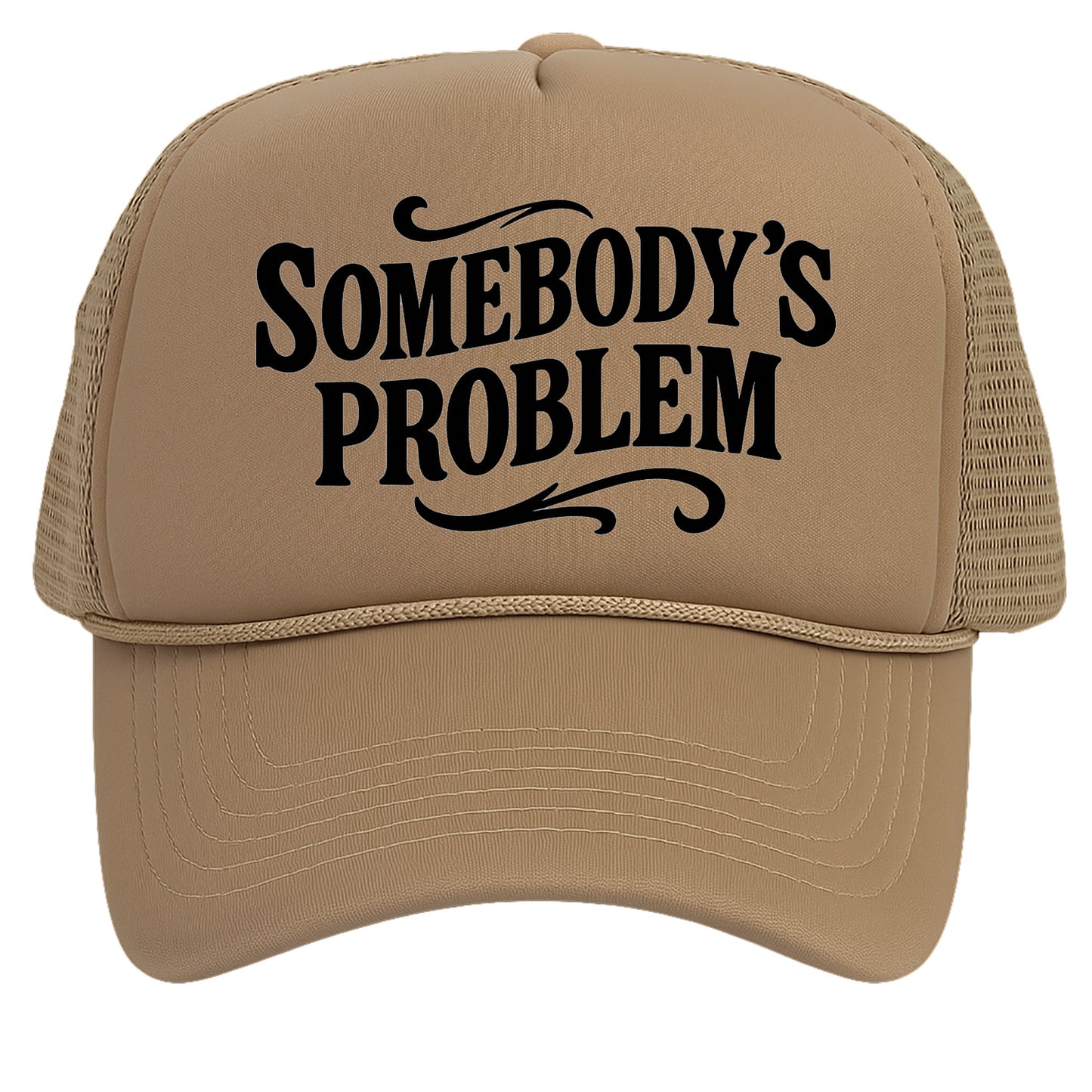 TOP HEADWEAR Women's Somebody’s Problem Trucker Hat - Mesh Snapback Cap