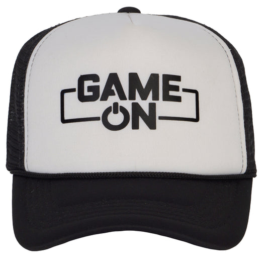 Top Headwear Game On Trucker Hat - Gamer Power On Snapback Cap