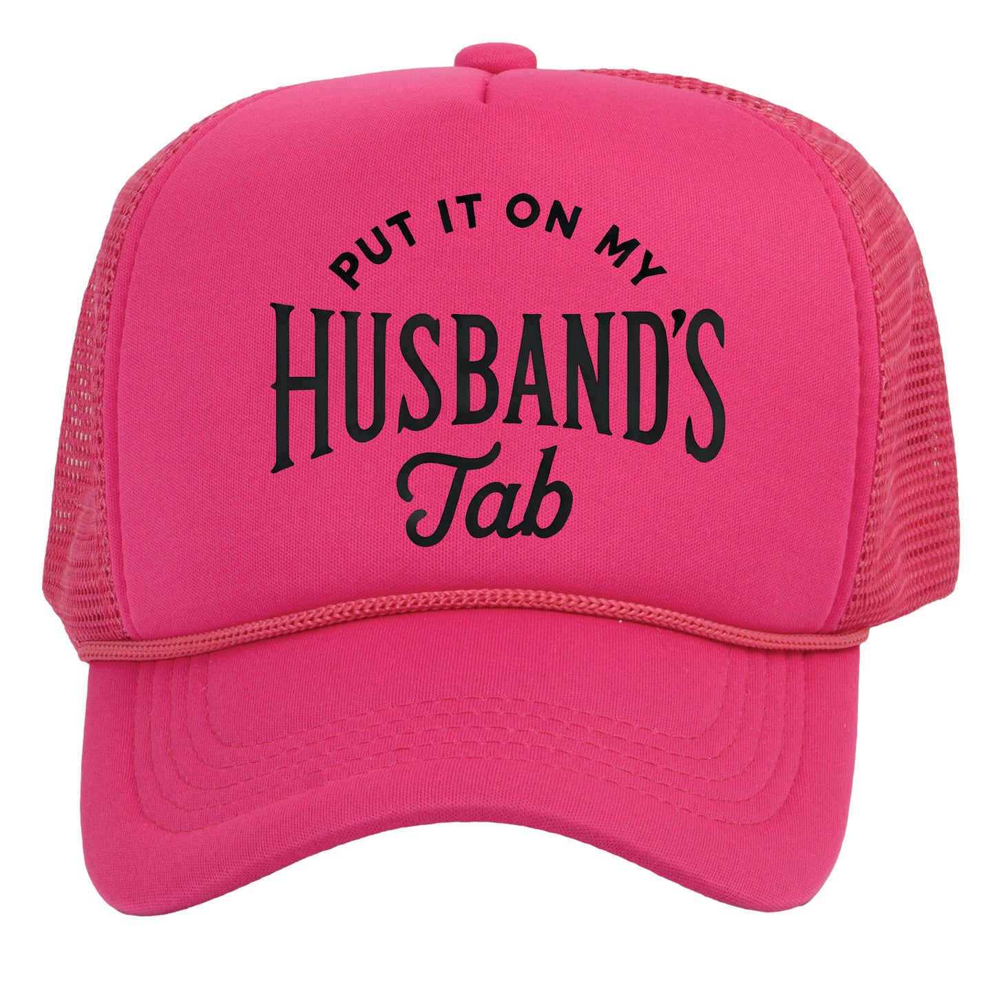 Women's Put It On My Husbands Tab Trucker Hat