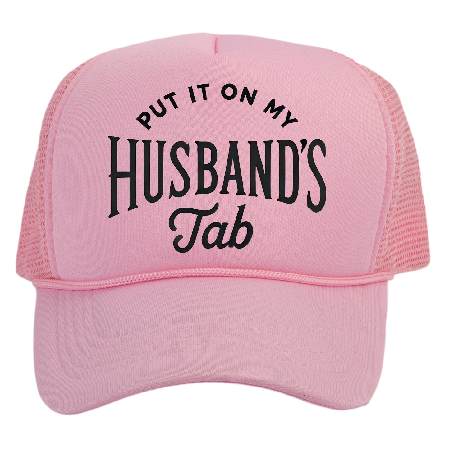 Women's Put It On My Husbands Tab Trucker Hat