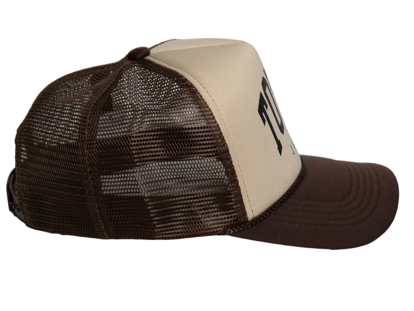 Top Headwear Men's Tokyo Trucker Hat - Japan Snapback Cap, Khaki/Brown