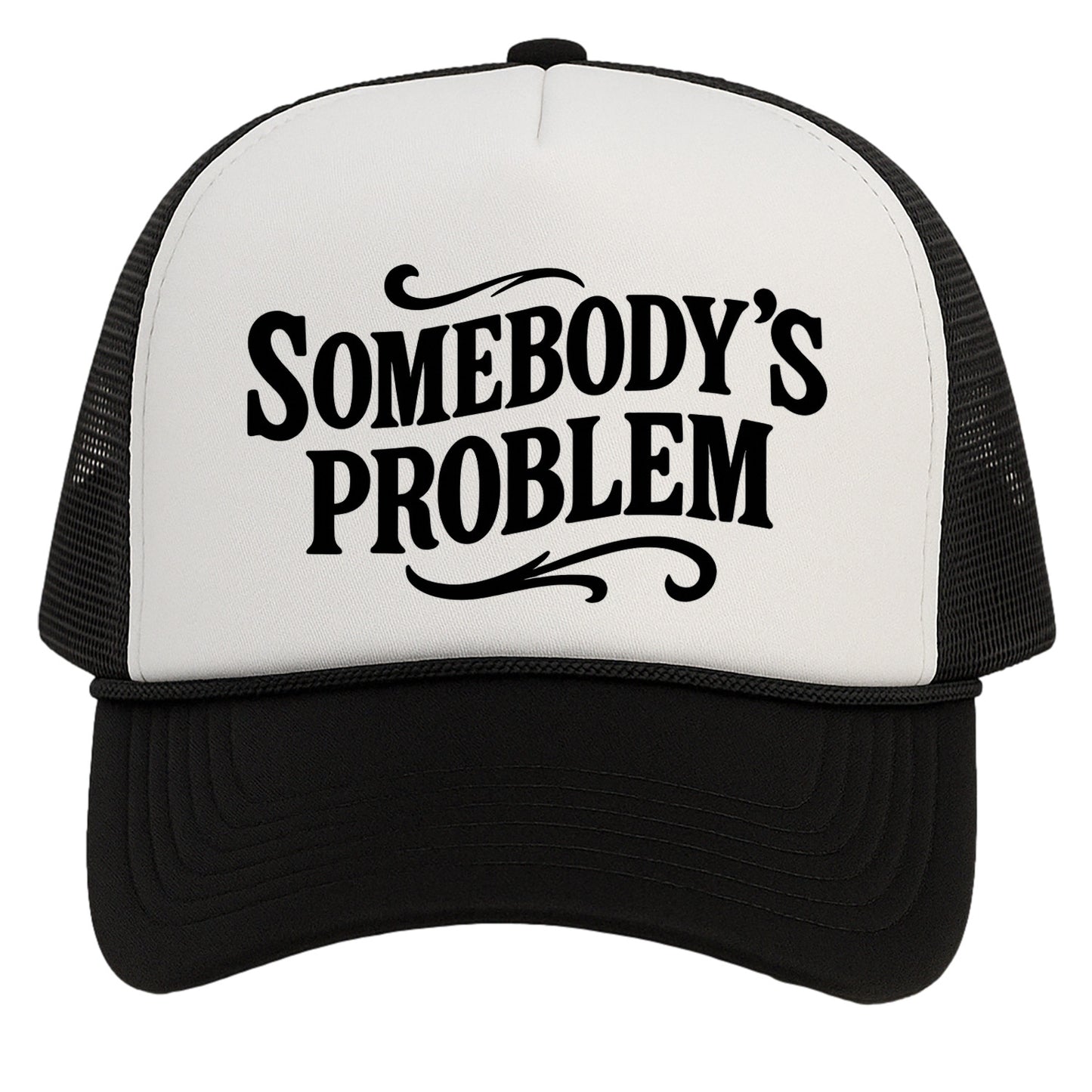 TOP HEADWEAR Women's Somebody’s Problem Trucker Hat - Mesh Snapback Cap