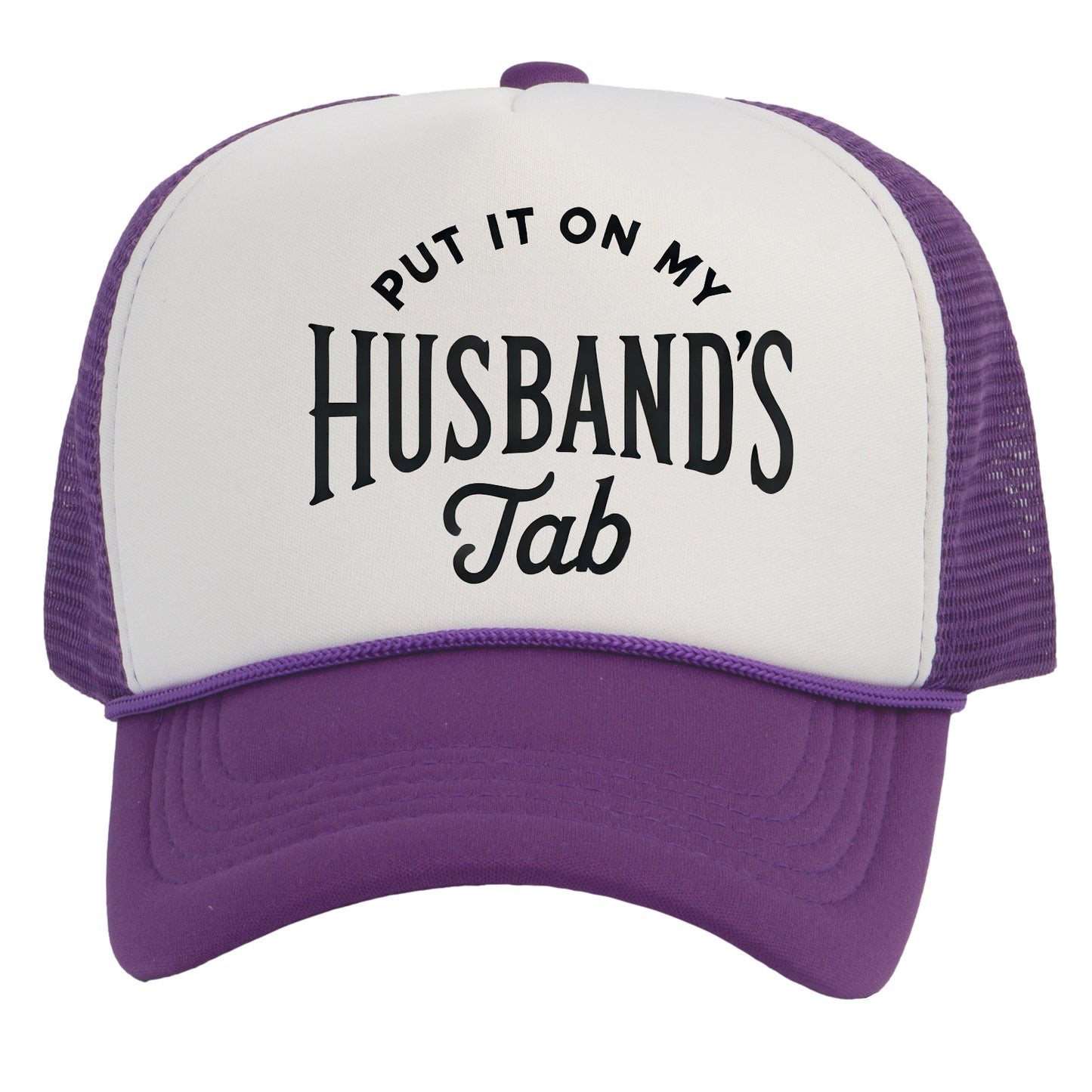 Women's Put It On My Husbands Tab Trucker Hat