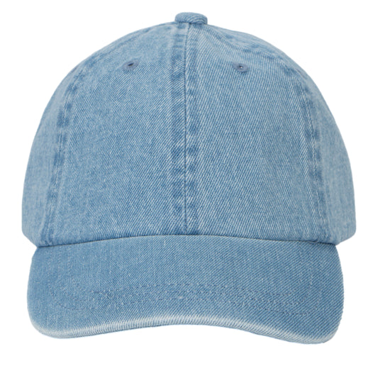 Top Headwear Kids Baseball Hat - Boys Girls Low Profile Cap Denim Washed, Navy