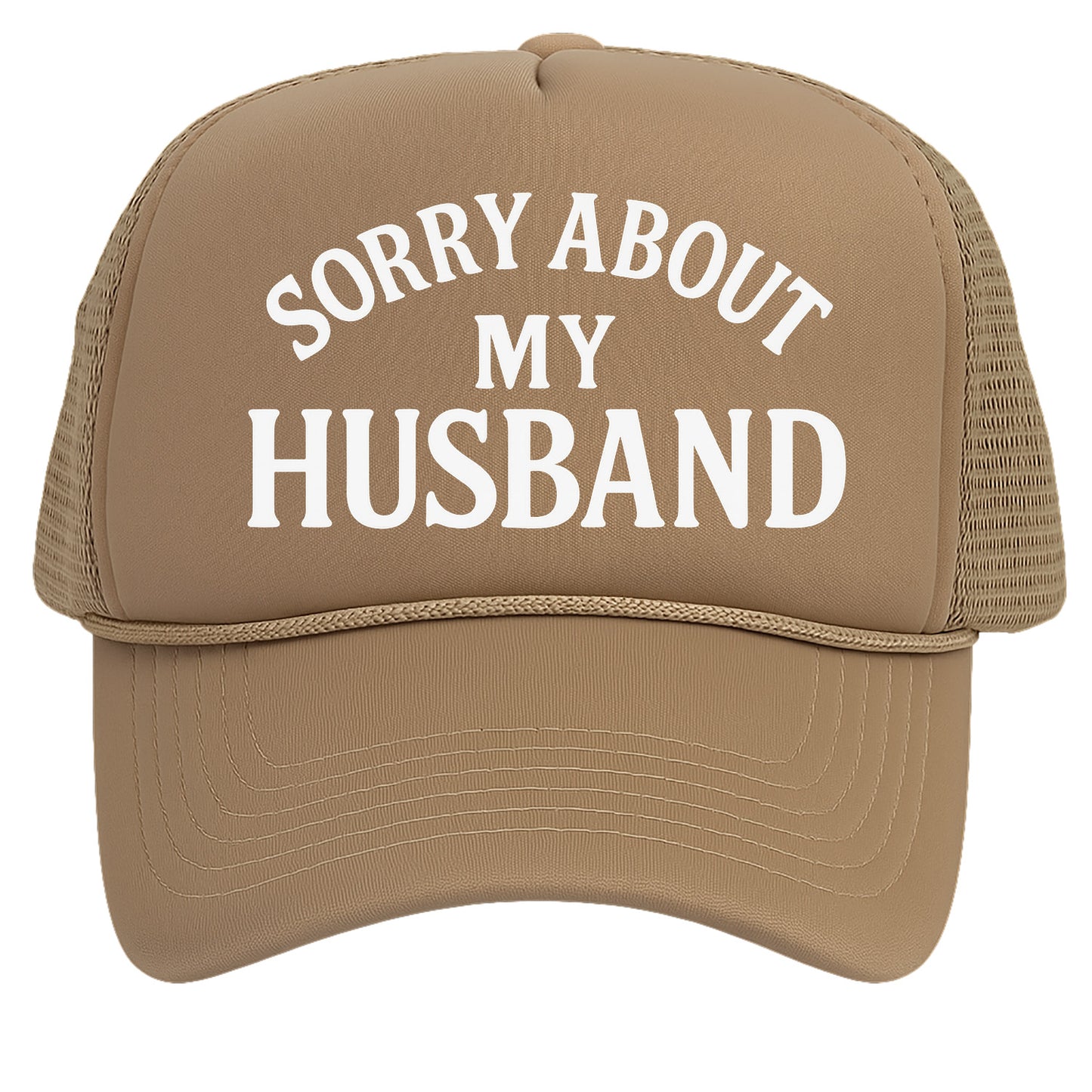 TOP HEADWEAR Funny Trucker Hat for Women – Sorry About My Husband Trucker Hat Funny Cap for Wife Bachelorette Gift