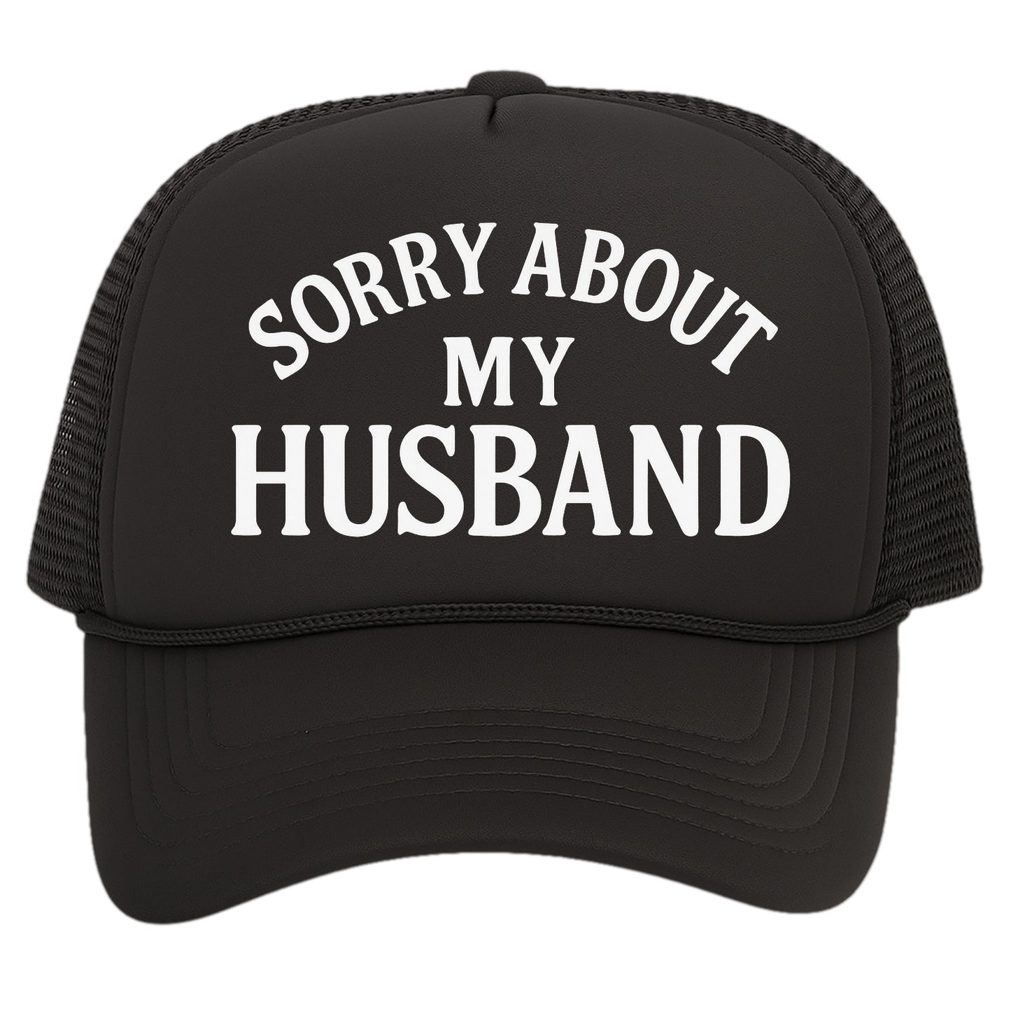 TOP HEADWEAR Funny Trucker Hat for Women – Sorry About My Husband Trucker Hat Funny Cap for Wife Bachelorette Gift