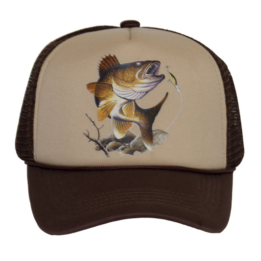 Top Headwear Bass Fishing Hat - Snapback Trucker Angler Cap For Men