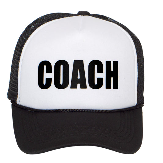 Mens Coach Trucker Hat - Sports Snapback Cap Gift For Coaches
