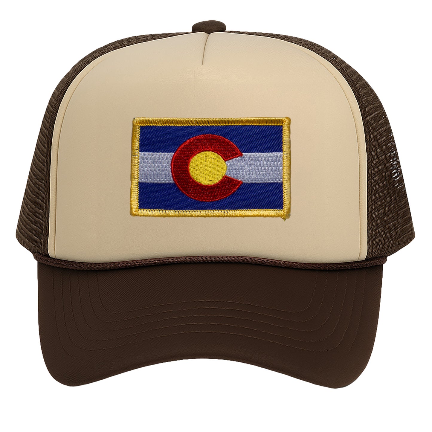 TOP HEADWEAR Colorado Trucker Hat for Men - State Flag Snapback Cap with Mesh Back