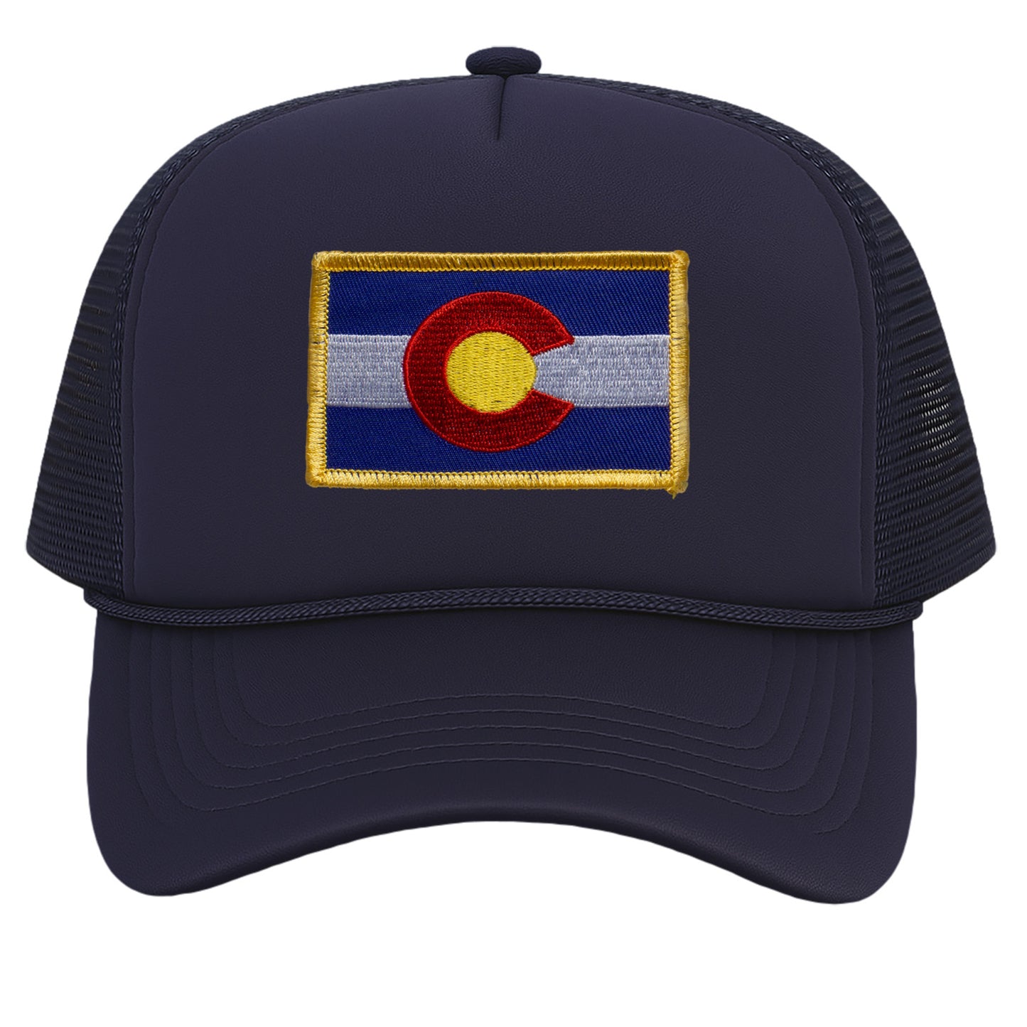 TOP HEADWEAR Colorado Trucker Hat for Men - State Flag Snapback Cap with Mesh Back