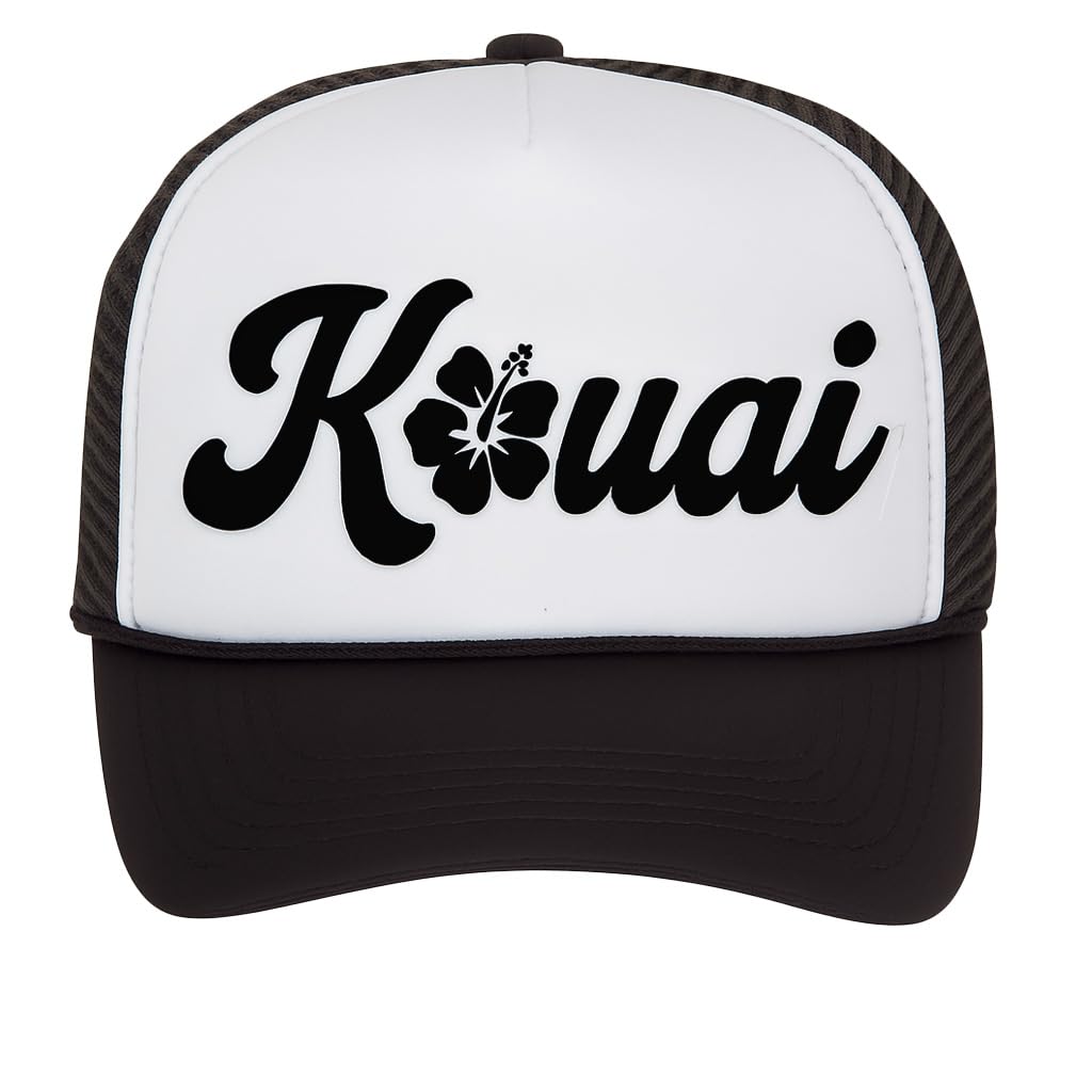 Mens Womens Aloha Flower Trucker Hat - Hawaii Hibiscus Snapback Cap