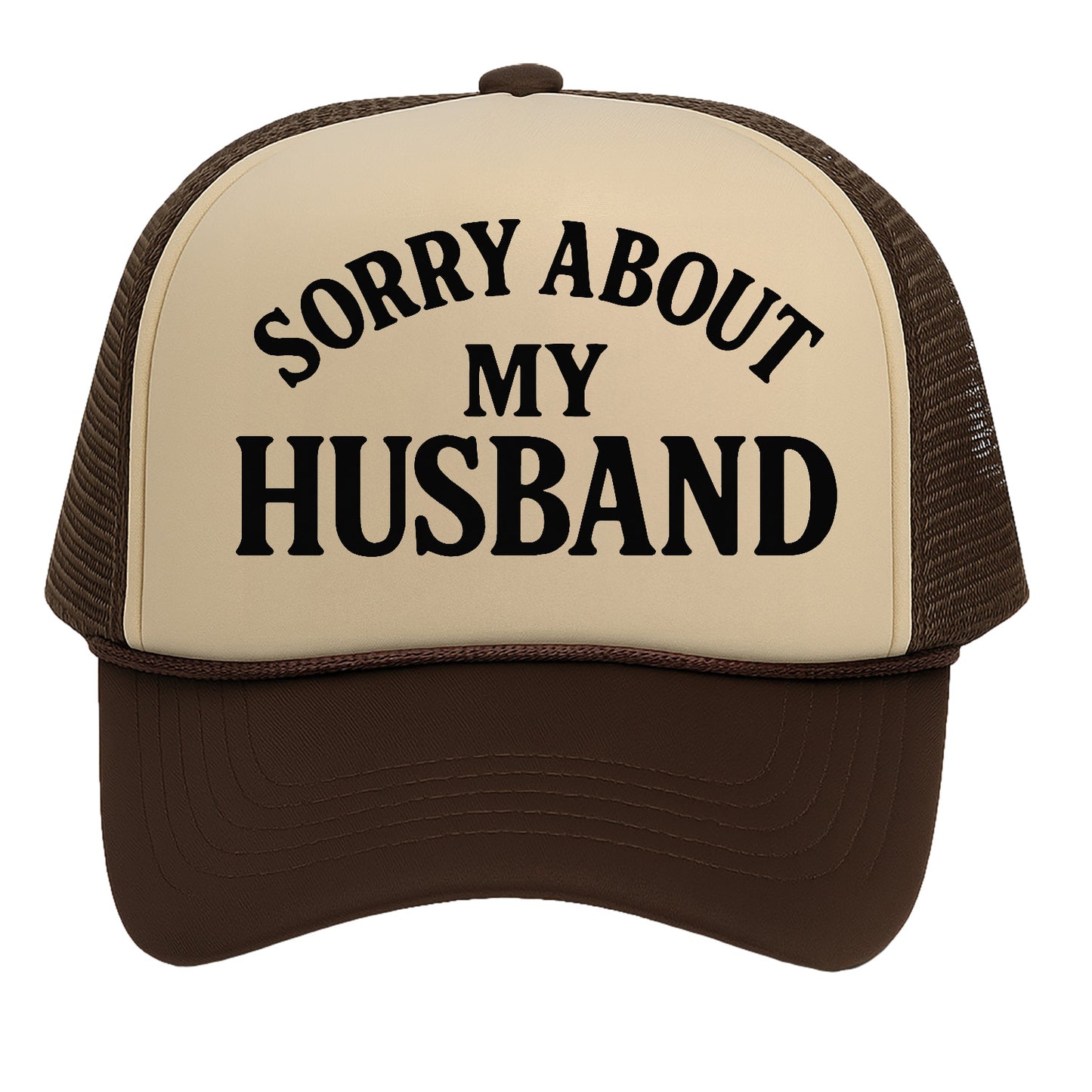 TOP HEADWEAR Funny Trucker Hat for Women – Sorry About My Husband Trucker Hat Funny Cap for Wife Bachelorette Gift