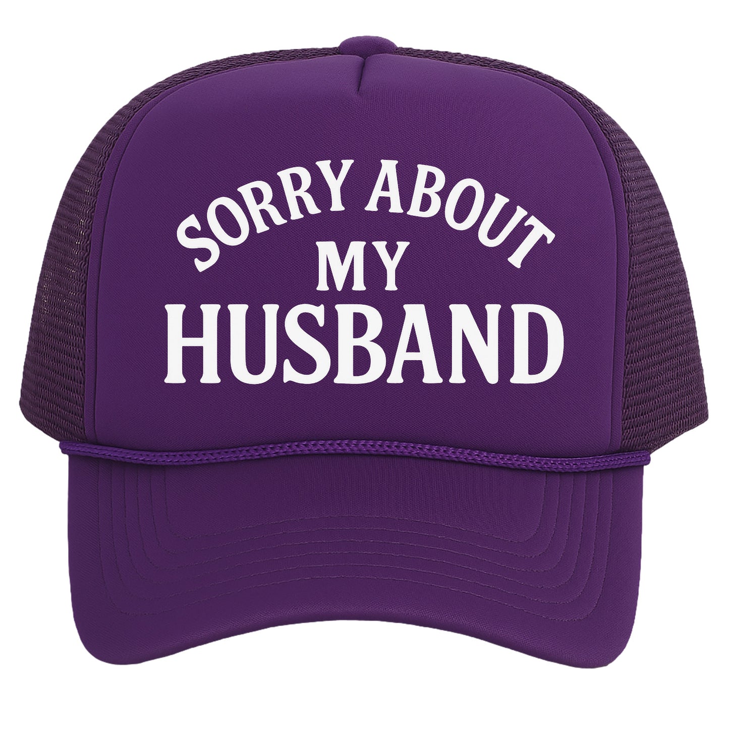 TOP HEADWEAR Funny Trucker Hat for Women – Sorry About My Husband Trucker Hat Funny Cap for Wife Bachelorette Gift