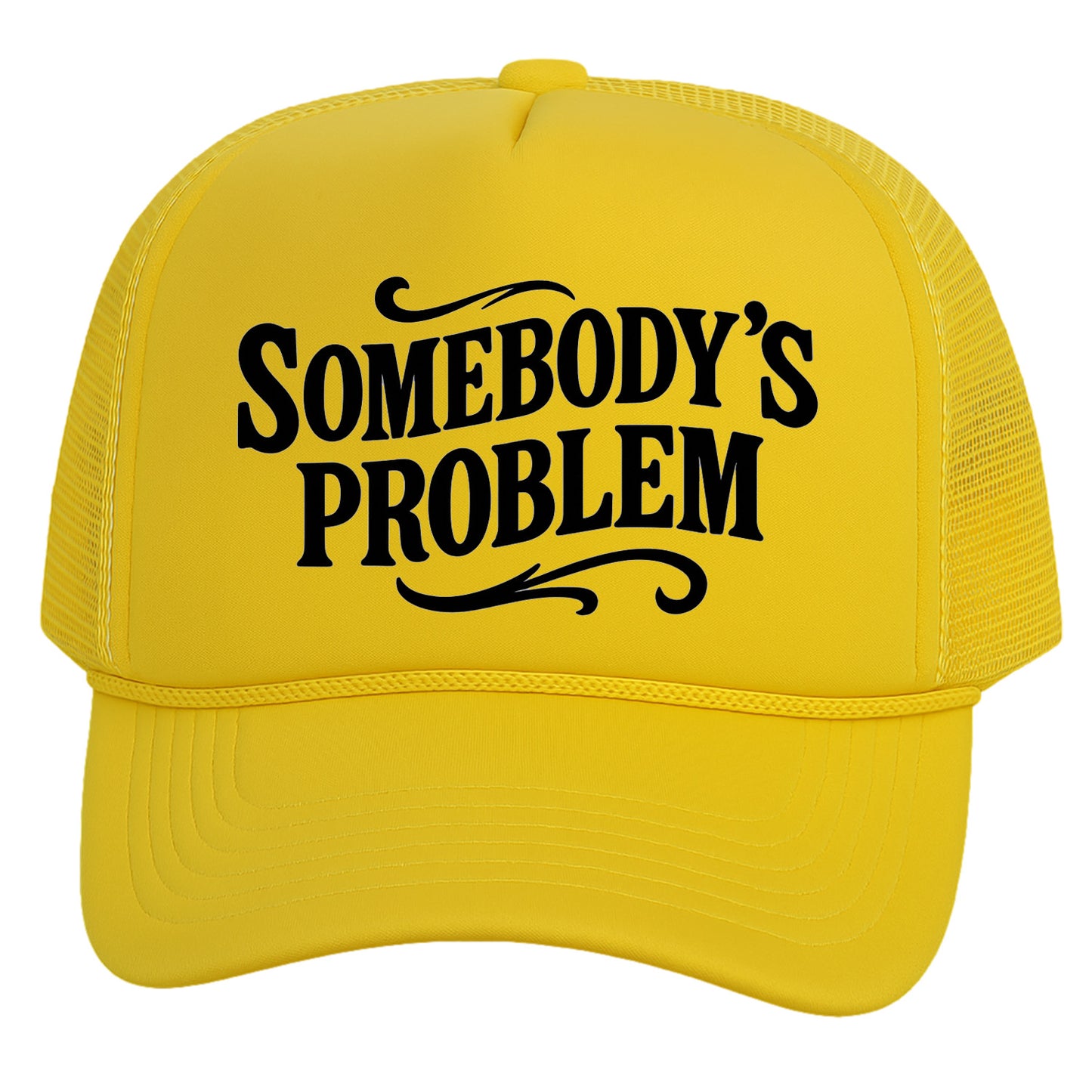 TOP HEADWEAR Women's Somebody’s Problem Trucker Hat - Mesh Snapback Cap