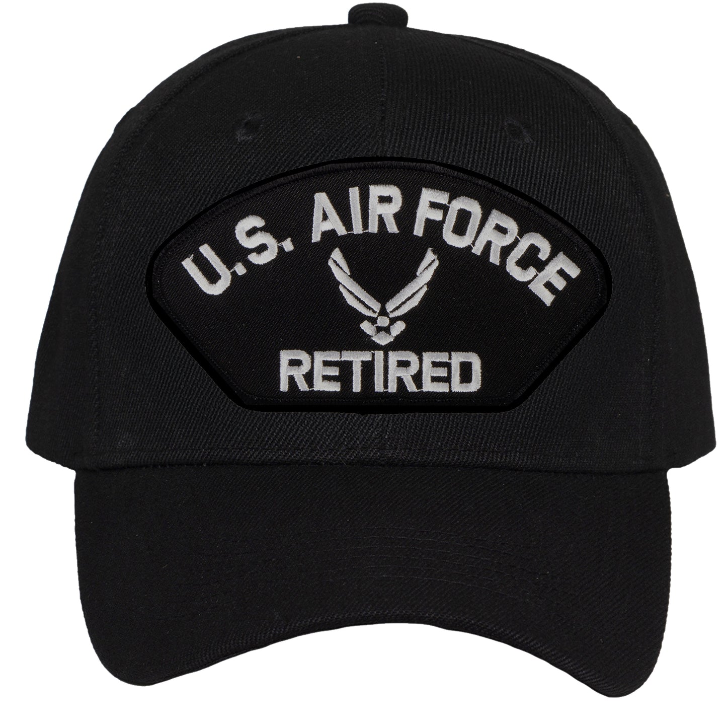 TOP HEADWEAR Men's Retired Military Veteran Hat - Adjustable Hook & Loop Baseball Cap