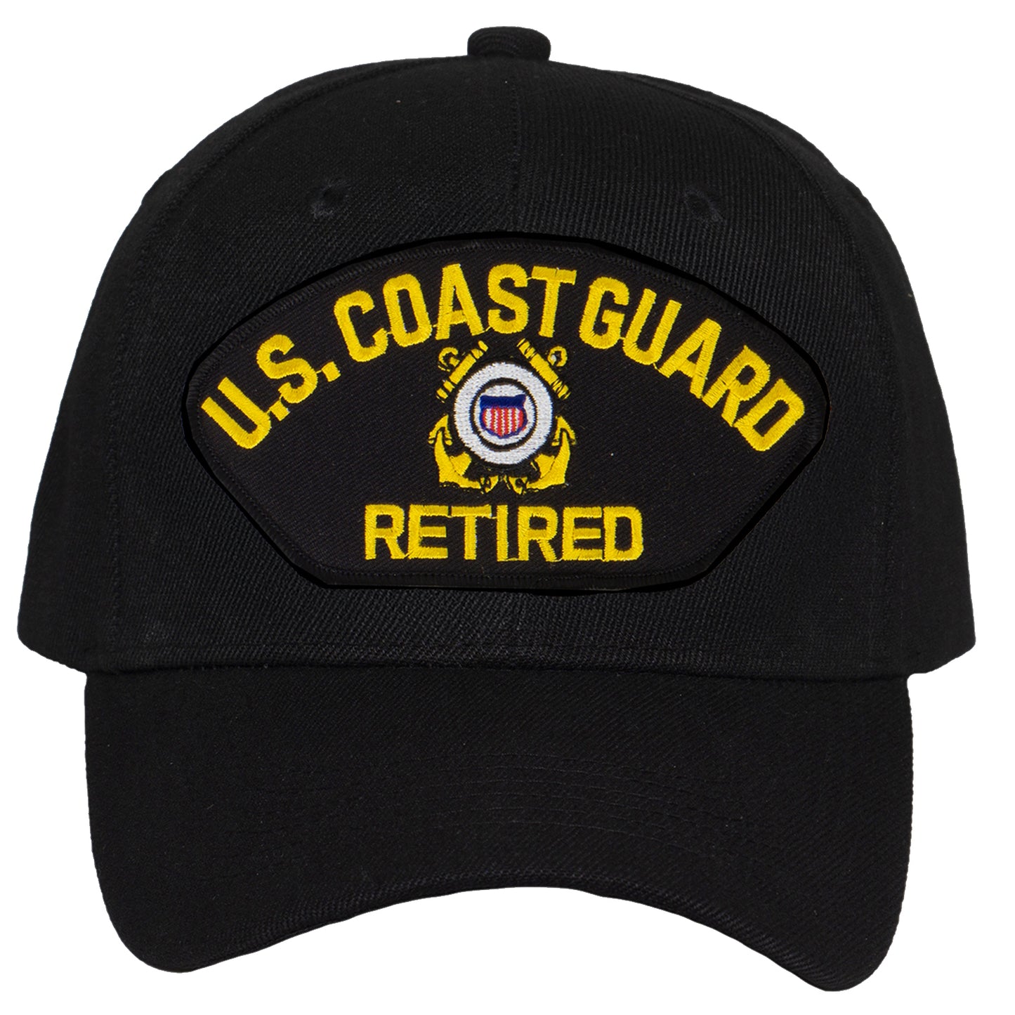 TOP HEADWEAR Men's Retired Military Veteran Hat - Adjustable Hook & Loop Baseball Cap