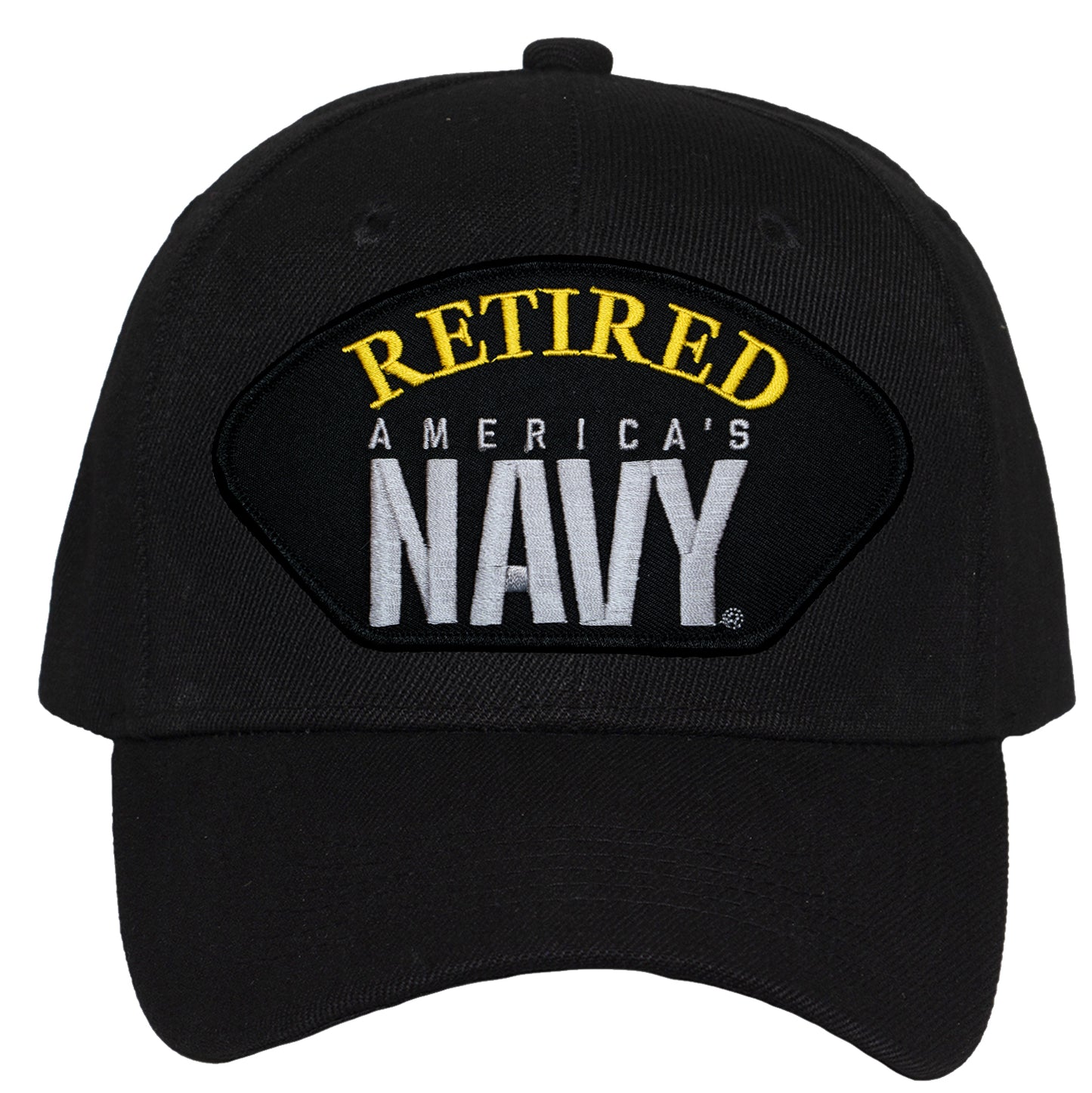 TOP HEADWEAR Men's Retired Military Veteran Hat - Adjustable Hook & Loop Baseball Cap