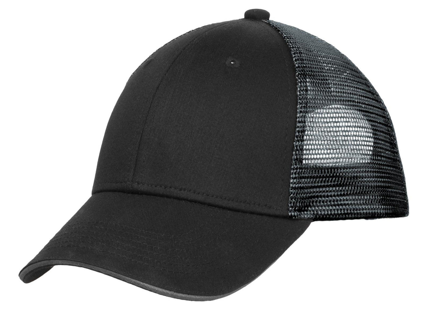 Top Headwear Double Mesh Snapback Sandwich Bill Cap