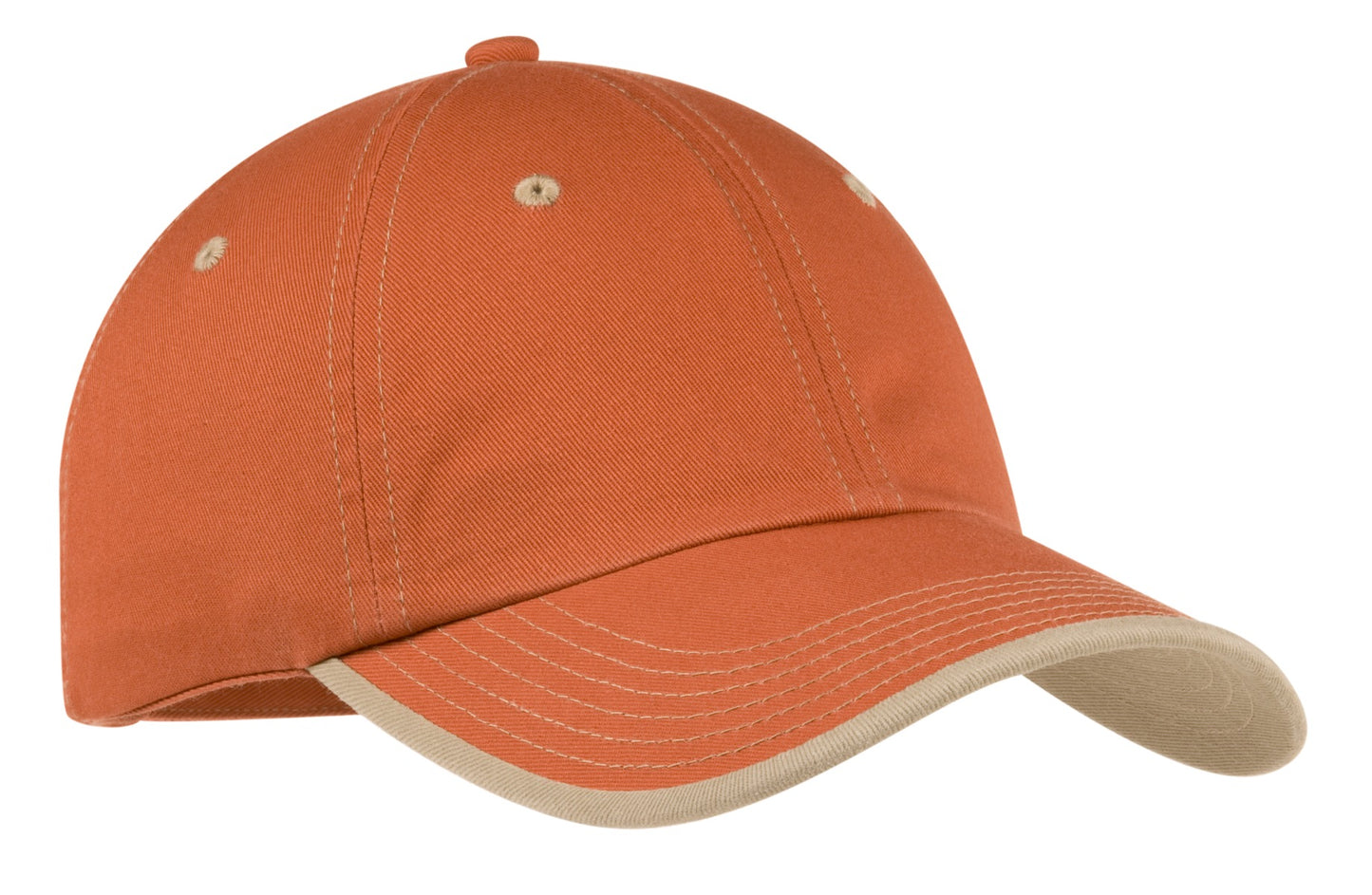 Top Headwear Vintage Washed Contrast Stitch Cap