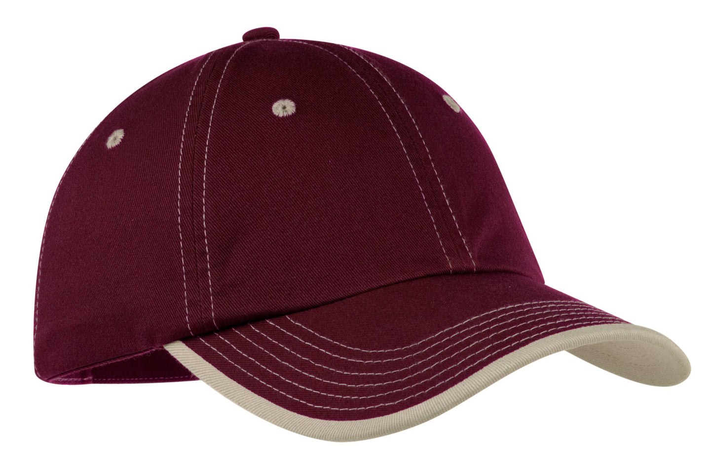 Top Headwear Vintage Washed Contrast Stitch Cap