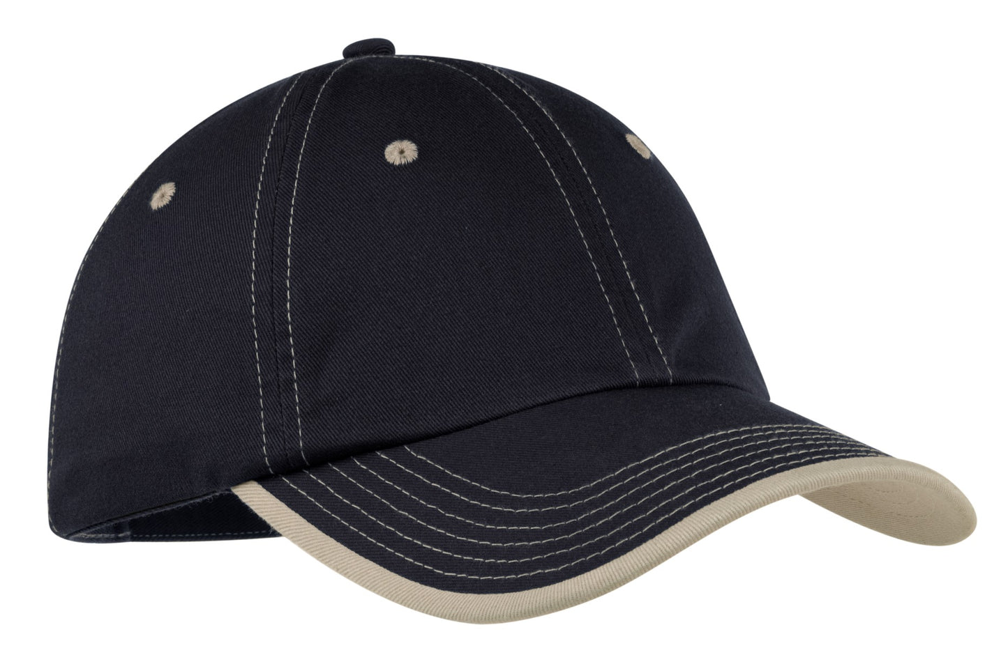 Top Headwear Vintage Washed Contrast Stitch Cap