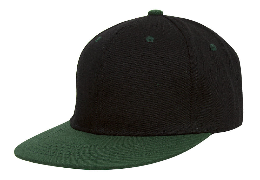 TopHeadwear Polyester Two-Tone Flat Bill Snapback