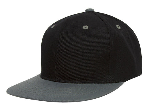TopHeadwear Polyester Two-Tone Flat Bill Snapback