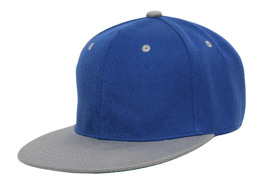 TopHeadwear Polyester Two-Tone Flat Bill Snapback