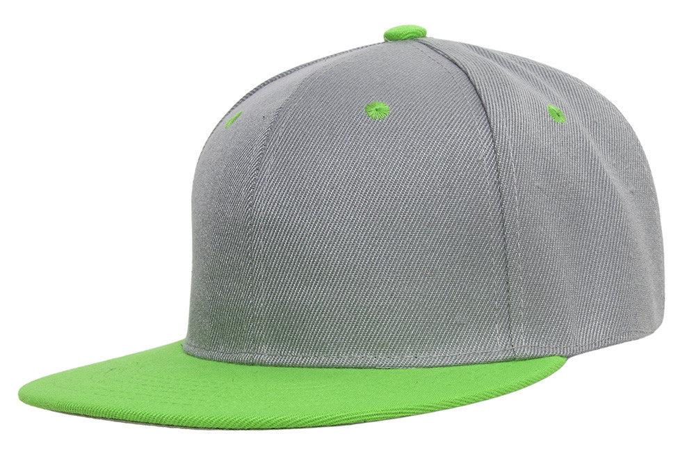 TopHeadwear Polyester Two-Tone Flat Bill Snapback