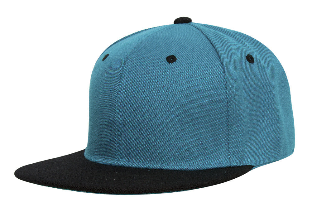 TopHeadwear Polyester Two-Tone Flat Bill Snapback