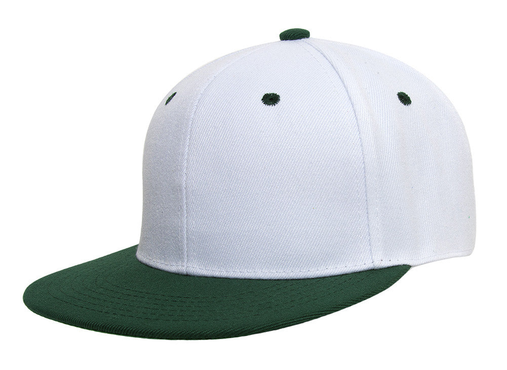 TopHeadwear Polyester Two-Tone Flat Bill Snapback
