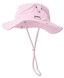 Fishing Draw String Boonie Hat With Top Side Buckle for ID