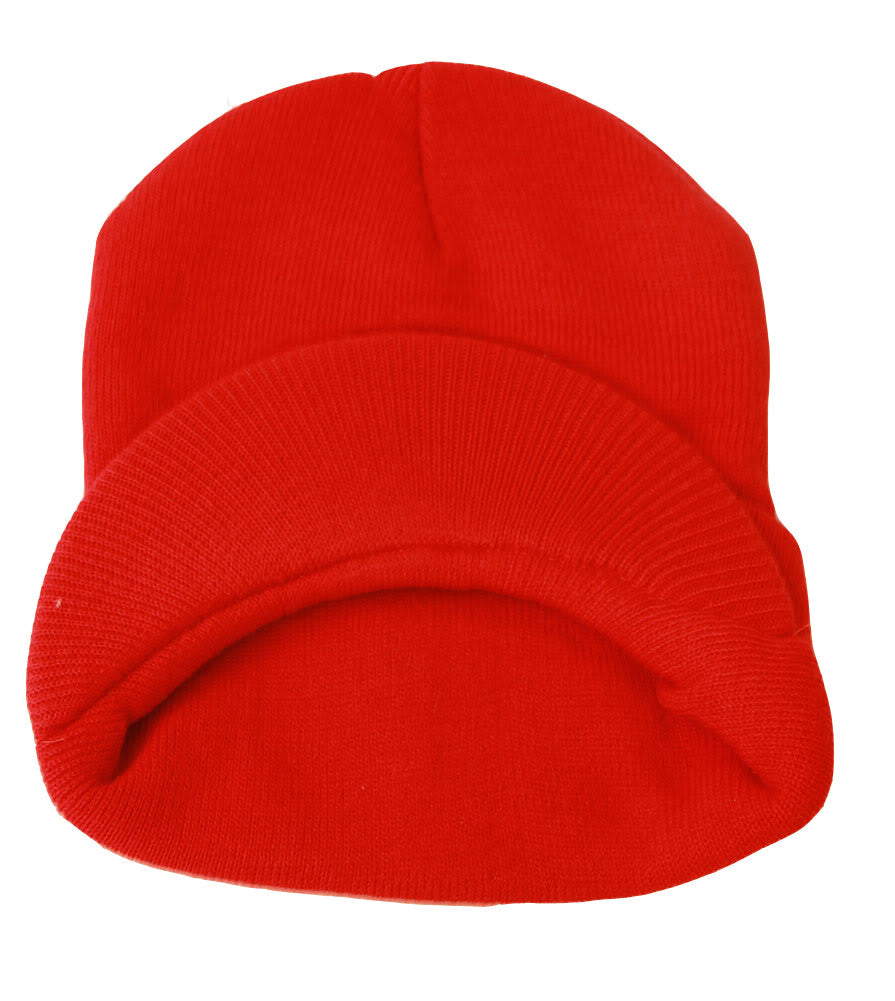 TopHeadwear Cuff Jeep Visor Winter Beanie