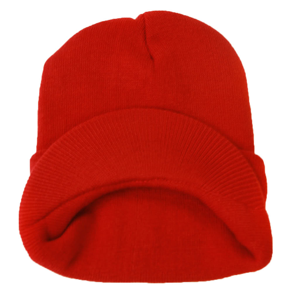 TopHeadwear Cuff Jeep Visor Winter Beanie